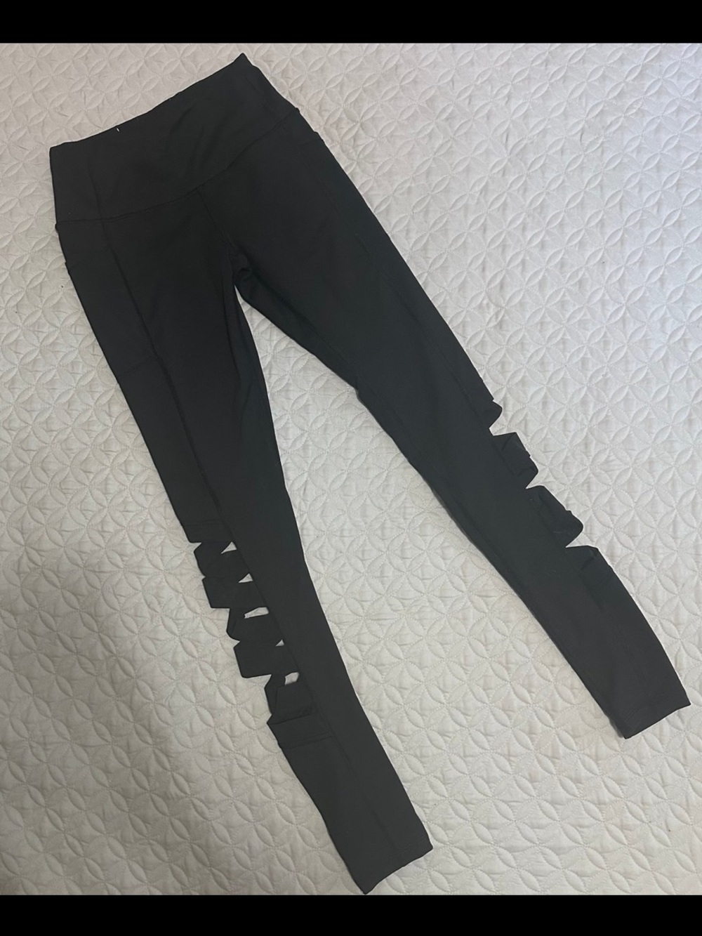 Victoria secret sport Black Women's Leggings with Cutout Detail